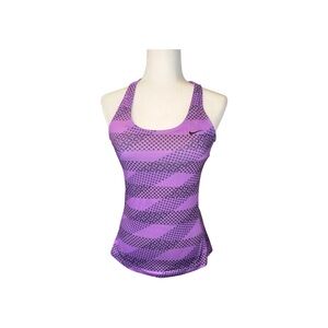 Nike Dri-Fit Purple Patterned Tank Top